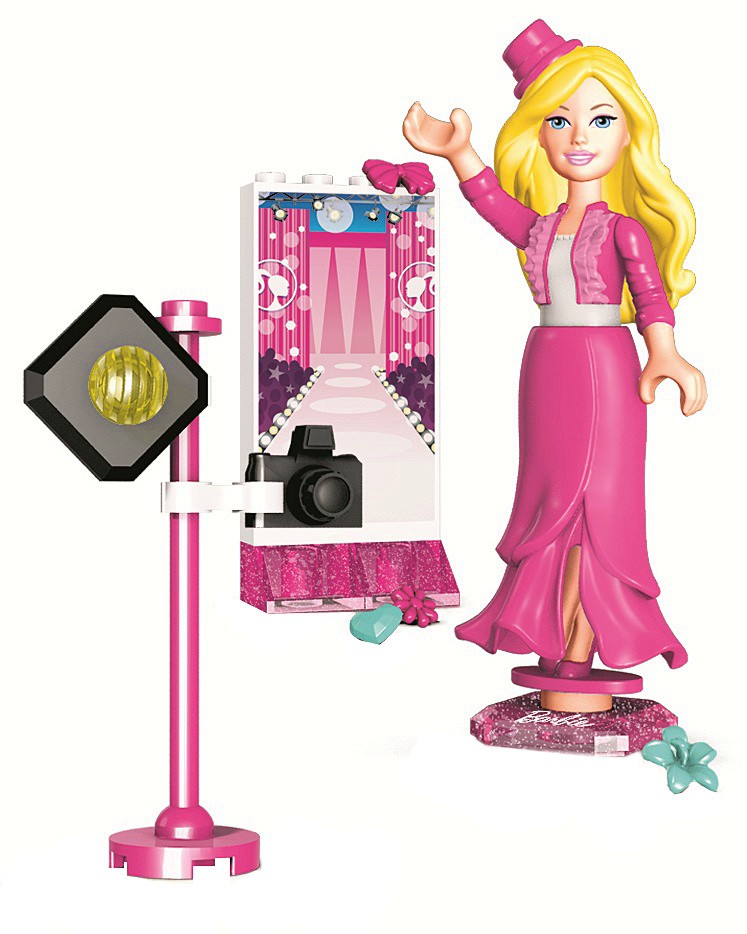 Барби - Супермодел Барби - Супермодел - Детски конструктор от серията "Barbie - Build'n Style!" - играчка