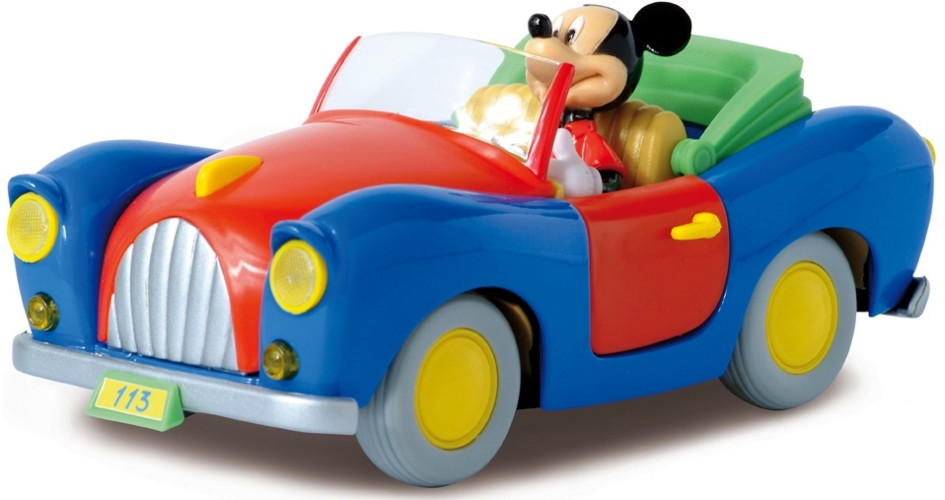 Мики Маус с автомобил Мики Маус с автомобил - Метална играчка от серията "Disney Die Cast - Мики Маус" - играчка