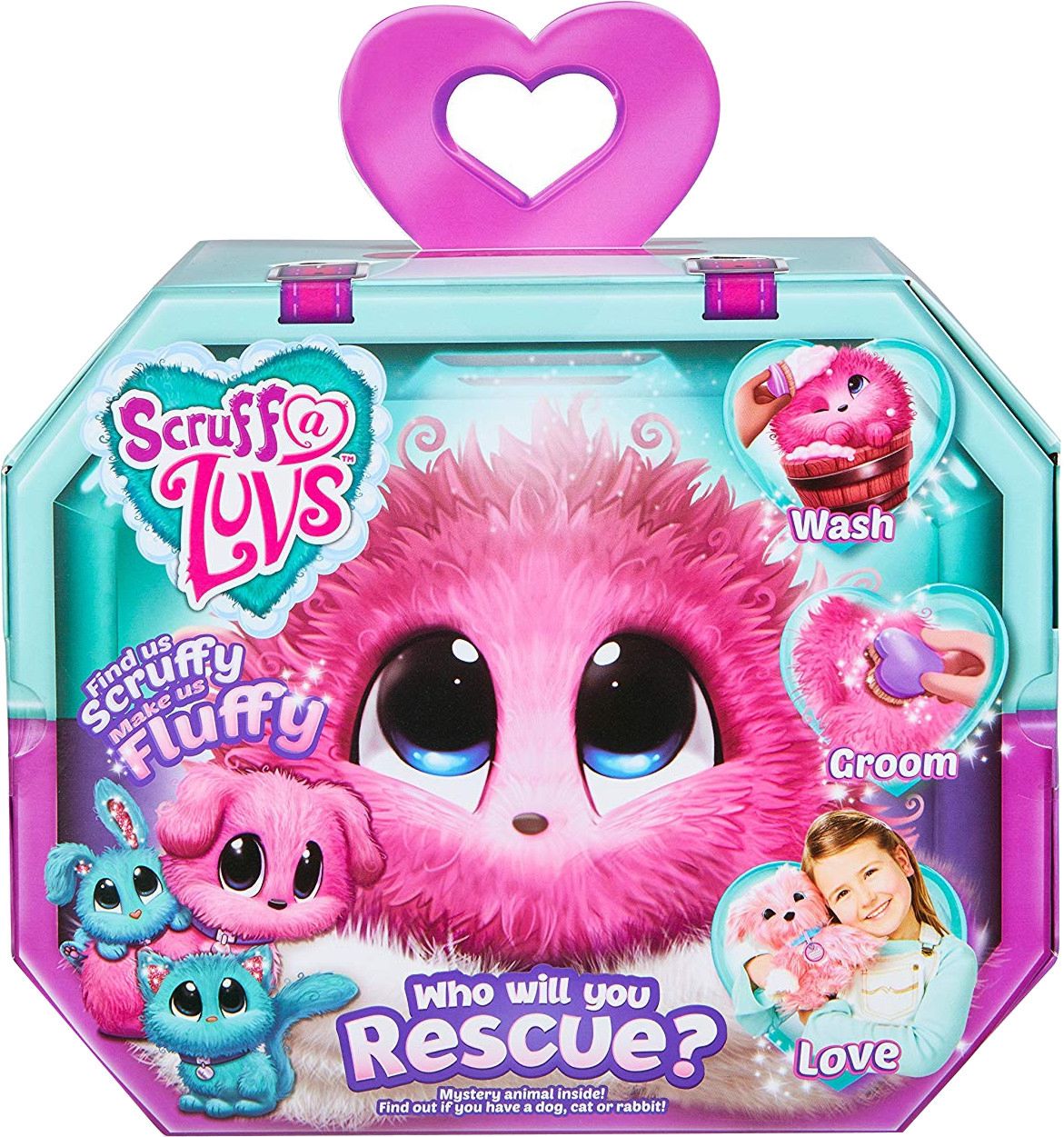 store.bg Fur Balls Спаси животинче в розов цвят Плюшена играчка