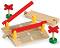 Железопътен прелез - Дървена играчка за разширение на релсов път - 