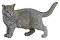 Фигурка на сива котка Papo - От серията Животните във фермата - 