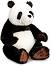 Седяща панда - Плюшена играчка от серията "Wild" - 