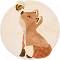 ������ ����� Little Dutch Fox - 100% ��������� �����, 110 x 110 cm, �� ���������� Forest Friends - �������