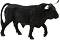 Фигурка на черен Испански бик Mojo - От серията Farmland - 