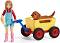 Момиче с куче и количка - Комплект фигурки от серията "Животните от Фермата" - 