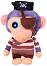 Плюшена играчка маймуна в костюм на пират - Play by Play - От серията Wonder Park - 