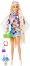 Кукла Барби с костюм на цветя - Mattel - От серията Extra - 