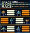 Етикети за тетрадки - Space Race - 18 броя - продукт