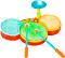 Детски барабани с 2 палки Battat - Със светлина и звук, от серията B Toys - 