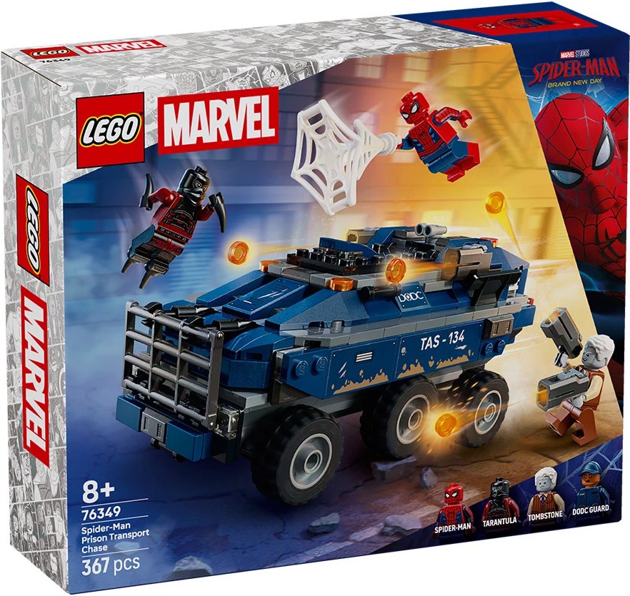 LEGO Marvel Super Heroes - Преследване на затворници със Спайдърмен LEGO Marvel Super Heroes - Преследване на затворници със Спайдърмен - Детски конструктор - играчка