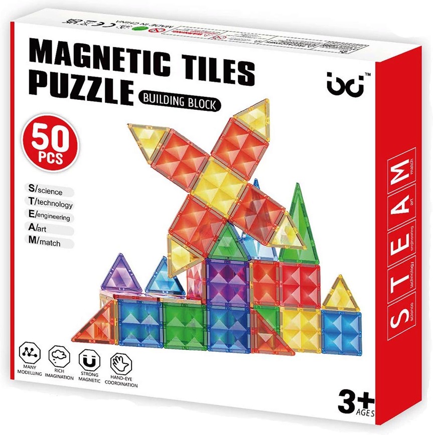 Магнитен конструктор Магнитен конструктор - 50 части - играчка