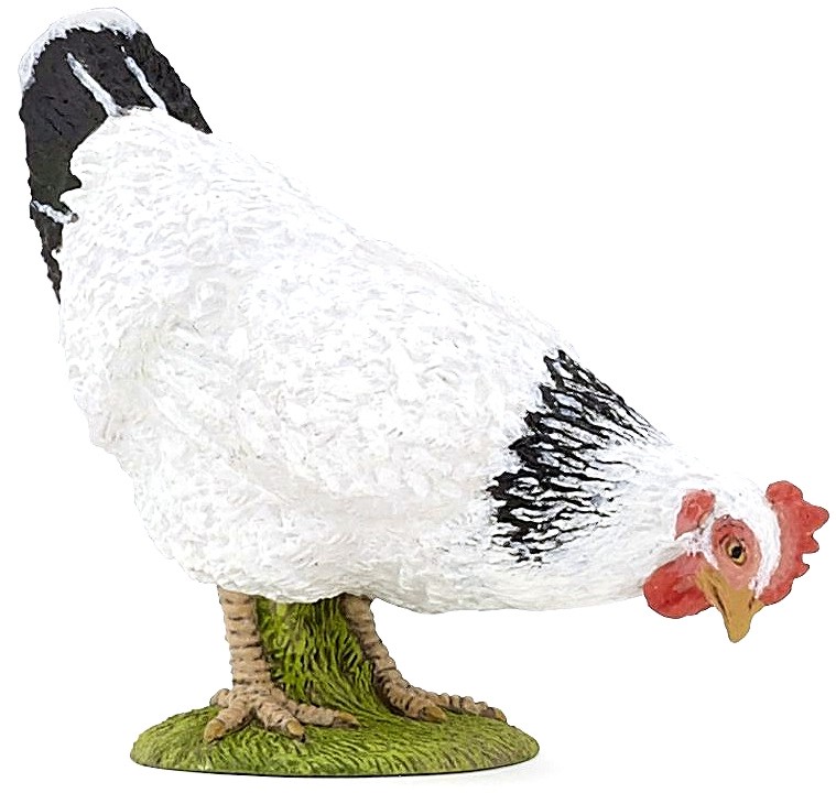 Фигура на кокошка Papo - От серията Животните във фермата - фигура