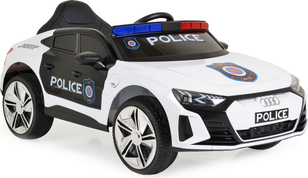 Акумулаторна кола Audi SQ8 e-tron - Полиция Акумулаторна кола Audi SQ8 e-tron - Полиция - С дистанционно управление и размери 113.4 / 70 / 46.7 cm - играчка