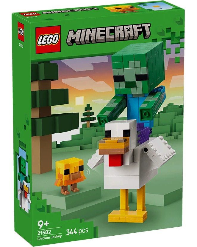 LEGO Minecraft - Жокей на пилета LEGO Minecraft - Жокей на пилета - Детски конструктор - играчка