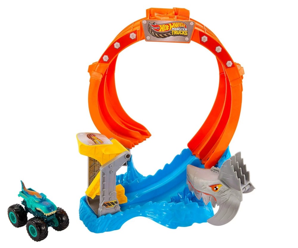     a Corkscrew Shark - Mattel -   Monster Trucks - 
