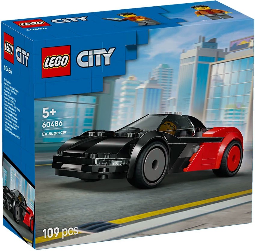 LEGO City - Електрическа суперкола LEGO City - Електрическа суперкола - Детски конструктор - играчка