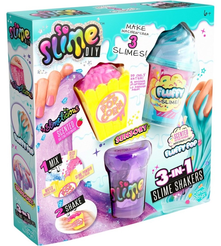 Слайм шейкър 3 в 1 - Canal Toys Слайм шейкър 3 в 1 - Canal Toys - Творчески комплект от серията So Slime DIY - творчески комплект