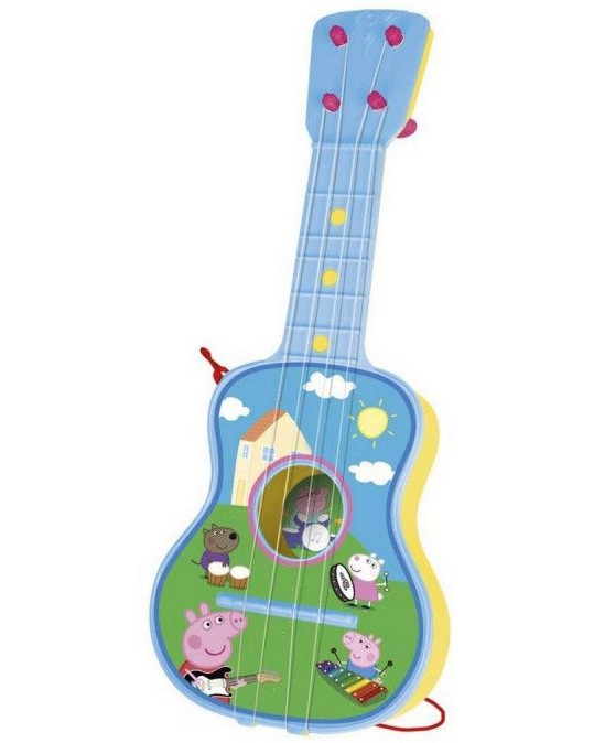 Детска китара - Claudio Reig Детска китара - Claudio Reig - На тема Peppa Pig - играчка