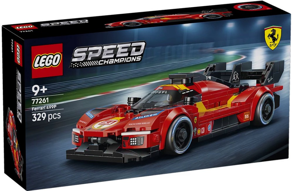 LEGO Speed Champions - Ferrari 499P LEGO Speed Champions - Ferrari 499P - Детски конструктор - играчка