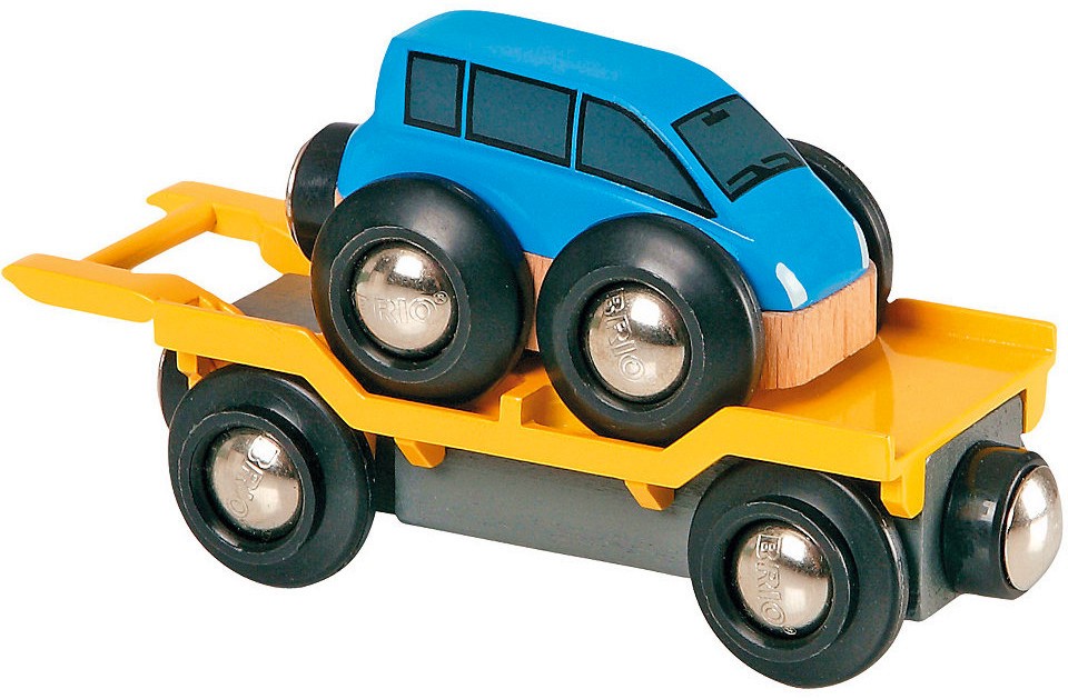 Детски вагон-автовоз - Комплект с количка - играчка