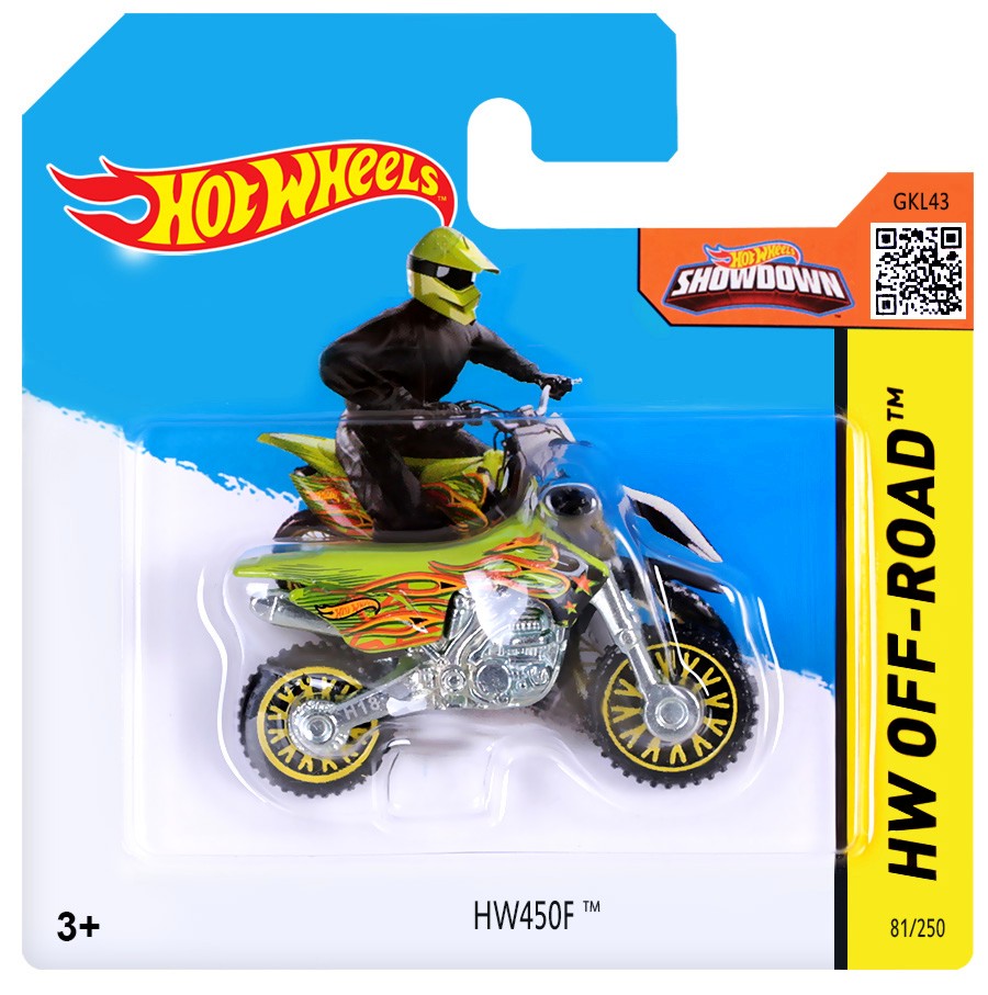 Метален мотор Mattel - HW450F Метален мотор Mattel - HW450F - От серията Hot Wheels - играчка