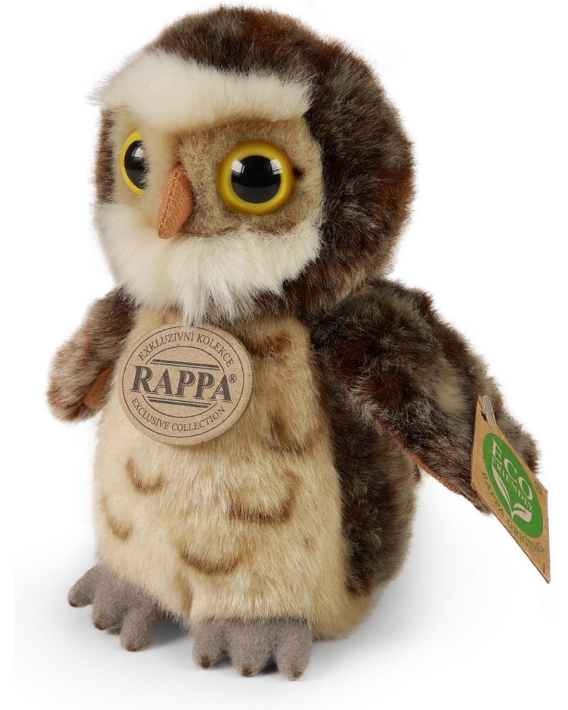 Плюшена сова Rappa Плюшена сова Rappa - С височина 16 cm - играчка