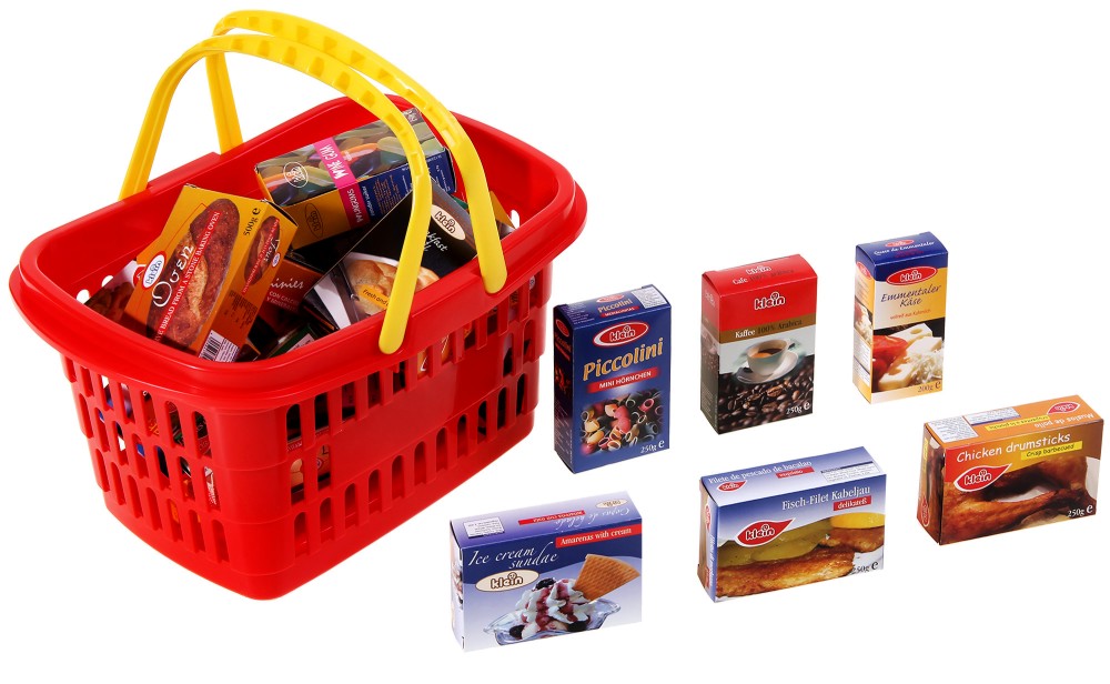 Детска кошница за пазар с хранителни продукти Klein - играчка