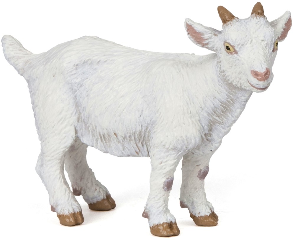 Фигурка на бяло козле - От серията Животните във фермата - фигура