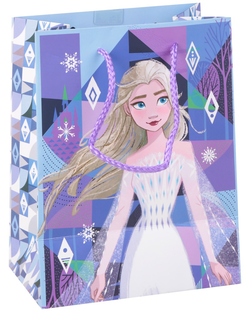 Подаръчна торбичка Елза - Unic Art Подаръчна торбичка Елза - Unic Art - С размери 18 / 23 / 11 cm на тема Замръзналото кралство - продукт
