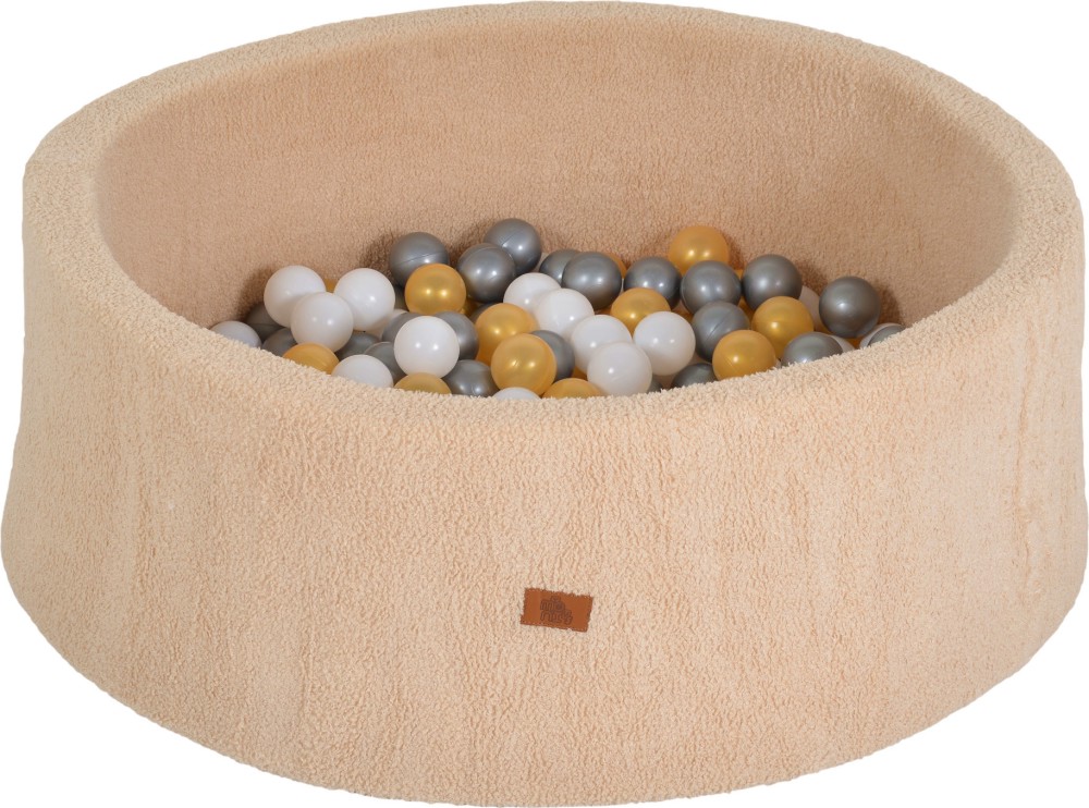 Детски басейн с 200 топки Moni Boucle Детски басейн с 200 топки Moni Boucle - ∅ 90 x 30 cm - играчка