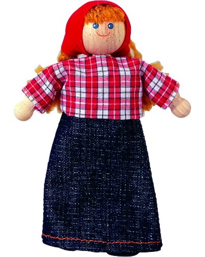 Фермерка - Дървена кукла - играчка