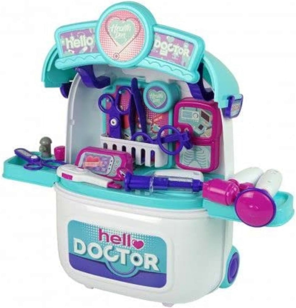 Детски ветеринарен комплект в куфар Детски ветеринарен комплект в куфар - играчка