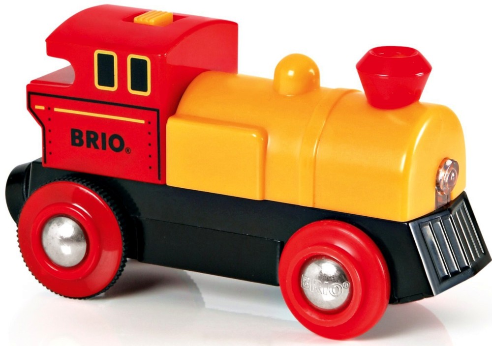 Детски класически локомотив Brio - Със светлина - играчка