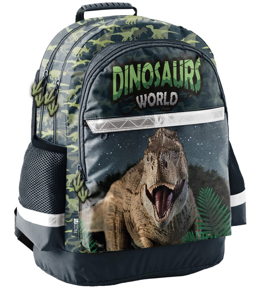 Ученическа раница - Paso Ученическа раница - Paso - От серията Dinosaur World - раница