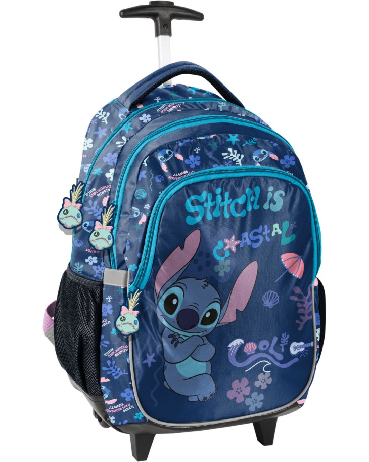Ученическа раница с колелца Paso Ученическа раница с колелца Paso - На тема Stitch - раница