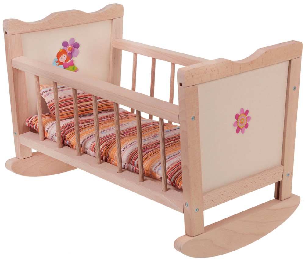 Легло-люлка за кукли Легло-люлка за кукли - Детска дървена играчка - играчка