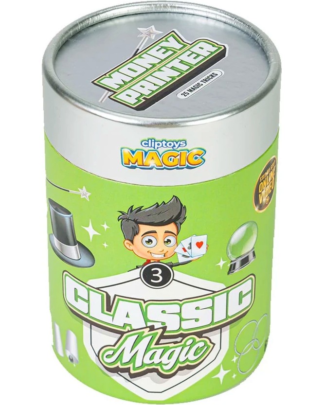 Комплект за магически трикове - Принтер за пари Комплект за магически трикове - Принтер за пари - играчка