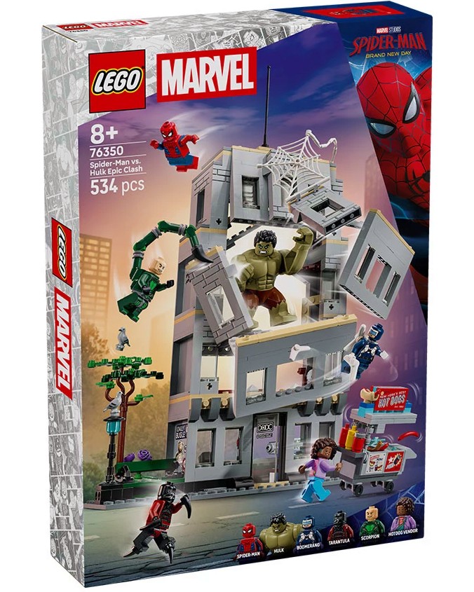 LEGO Marvel Super Heroes - Епичен сблъсък: Спайдърмен срещу Хълк LEGO Marvel Super Heroes - Епичен сблъсък: Спайдърмен срещу Хълк - Детски конструктор - играчка