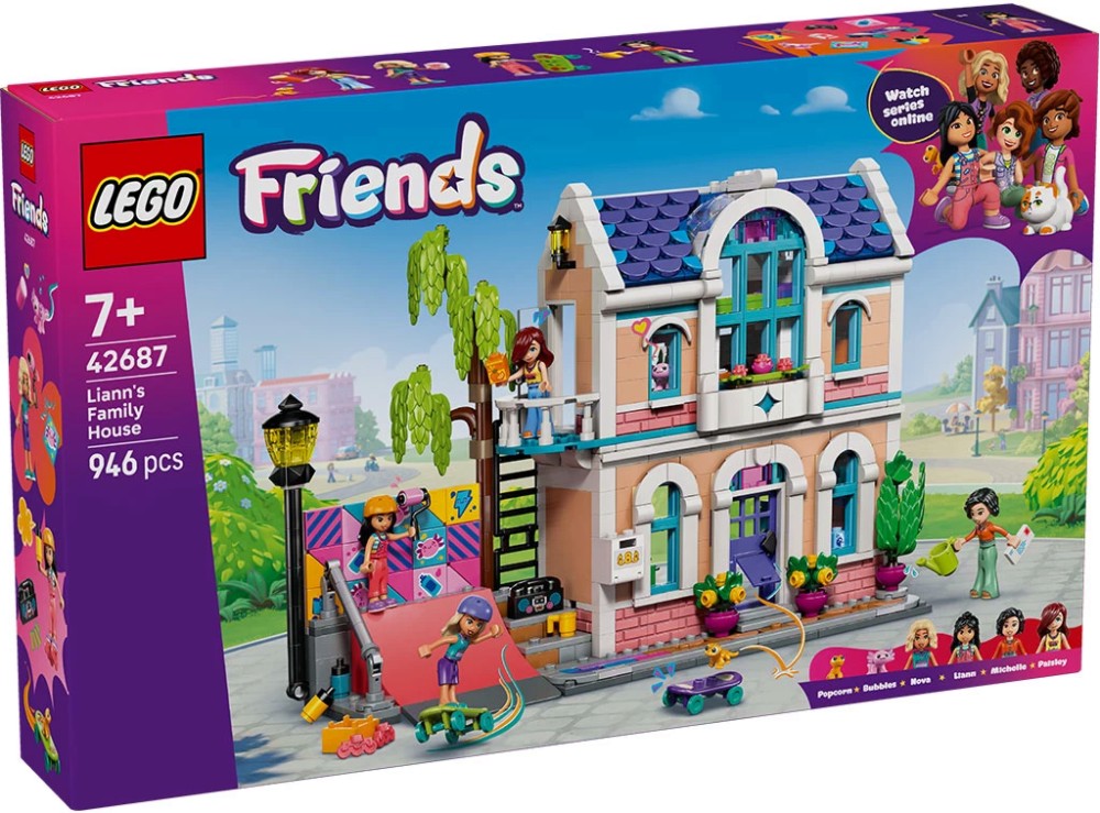 LEGO Friends - Семейната къща на Лиан LEGO Friends - Семейната къща на Лиан - Детски конструктор - играчка