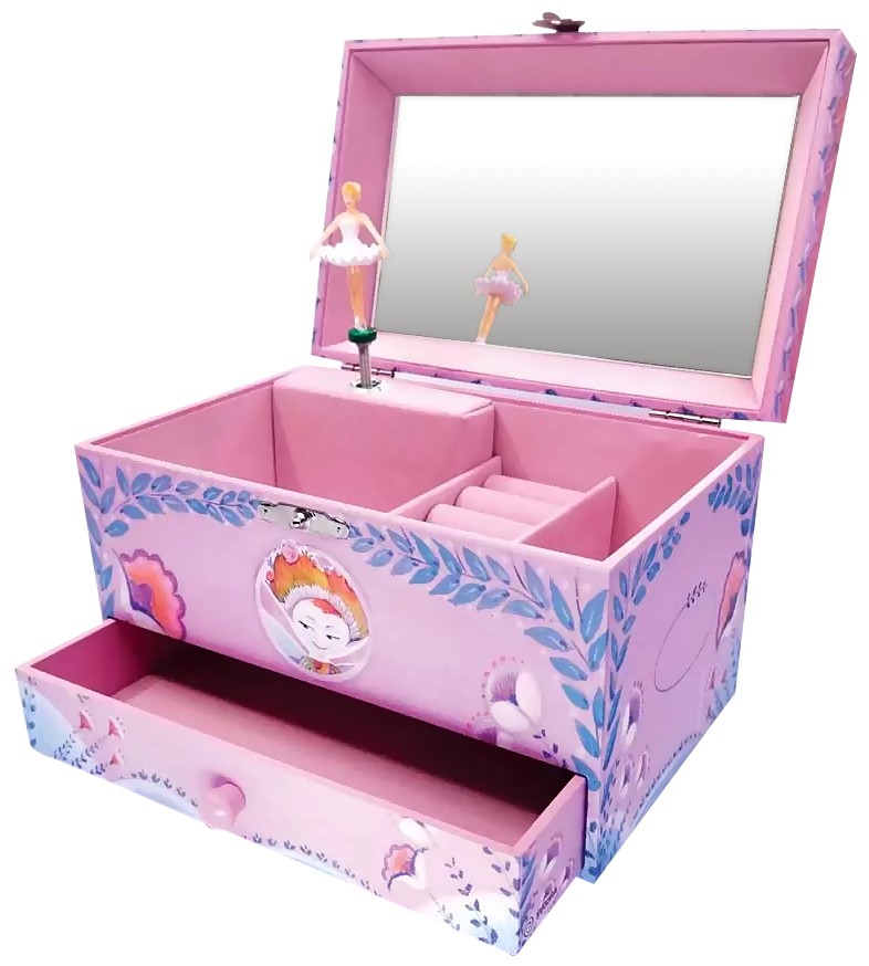 Музикална кутия за бижута Балерина - Svoora Музикална кутия за бижута Балерина - Svoora - детски аксесоар