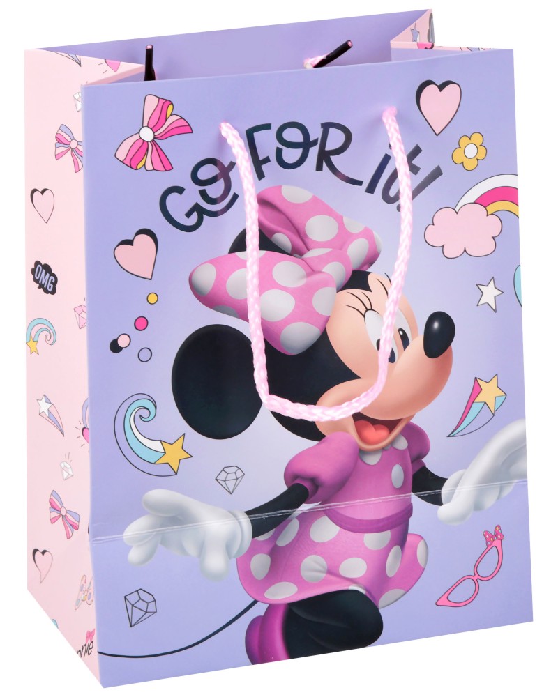 Подаръчна торбичка Мини Маус - Unic Art Подаръчна торбичка Мини Маус - Unic Art - С размери 18 / 23 / 11 cm на тема Мики Маус и приятели - продукт