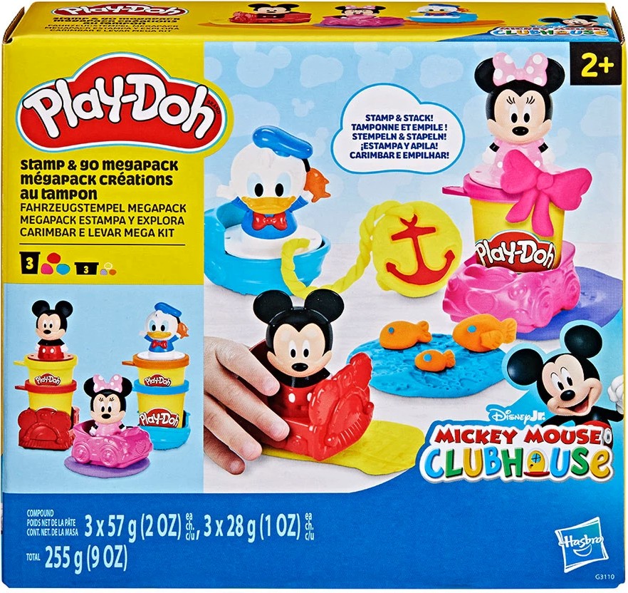 Комплект с моделин Гараж за игра в движение - Play-Doh Комплект с моделин Гараж за игра в движение - Play-Doh - Творчески комплект на тема Мики Маус и приятели - творчески комплект