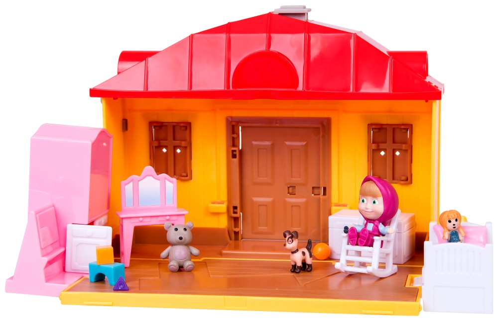 Къщата на Маша - Комплект за игра от серията "Маша и Мечока" - играчка