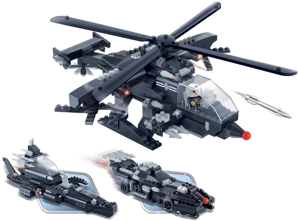 Бойни машини - 3 в 1 Бойни машини - 3 в 1 - Детски конструктор от серията "Defence Force" - играчка