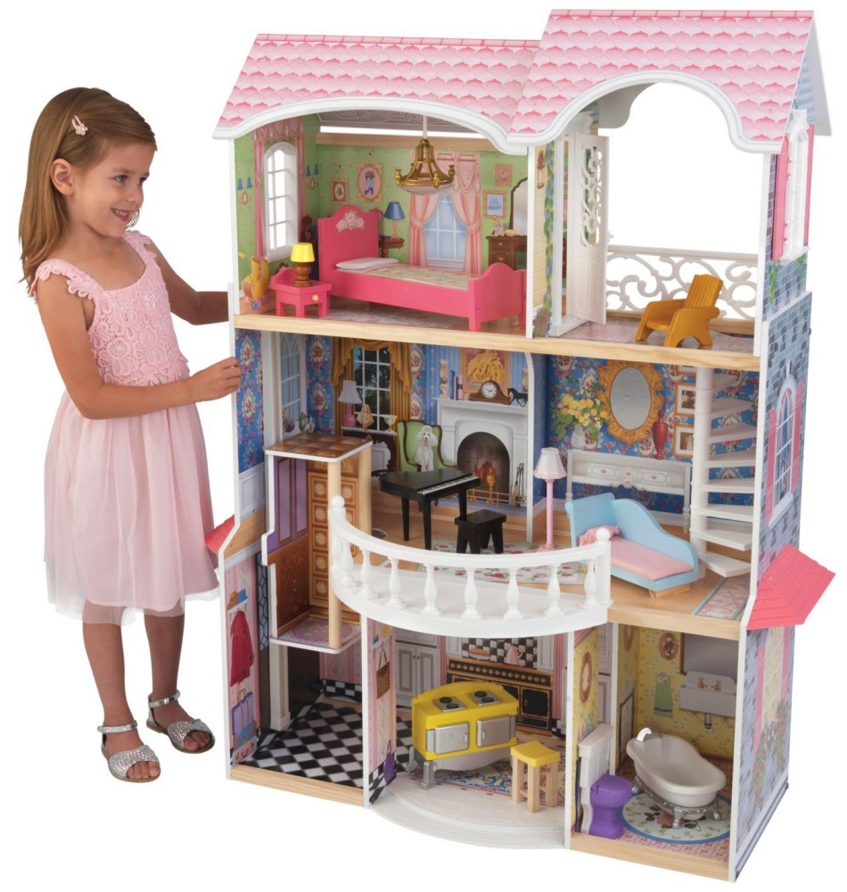 Къща за кукли - Магнолия - Дървена детска играчка - играчка