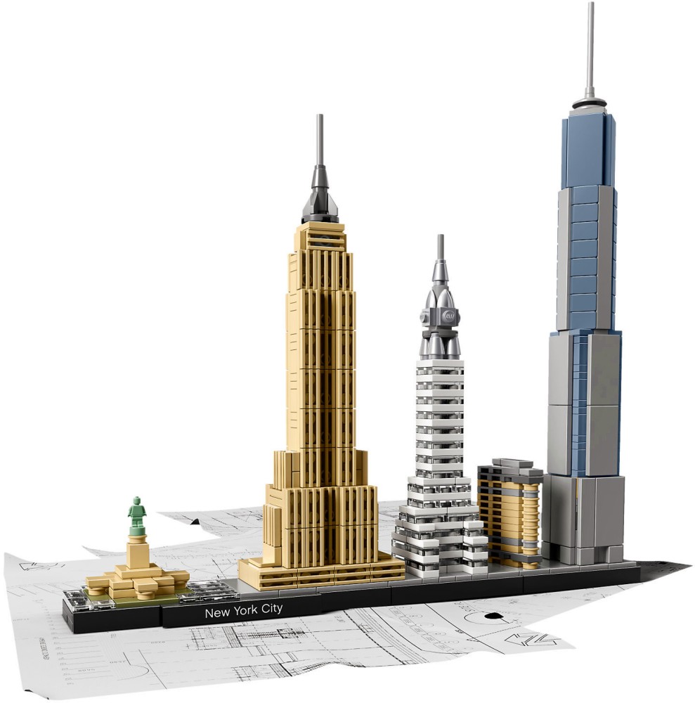 Ню Йорк - Детски конструктор от серията "LEGO Architecture" - играчка