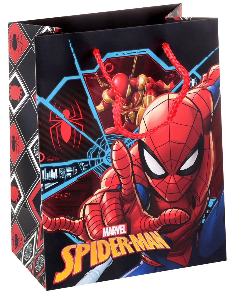 Подаръчна торбичка Спайдърмен - Unic Art Подаръчна торбичка Спайдърмен - Unic Art - С размери 18 / 23 / 11 cm на тема Спайдърмен - продукт