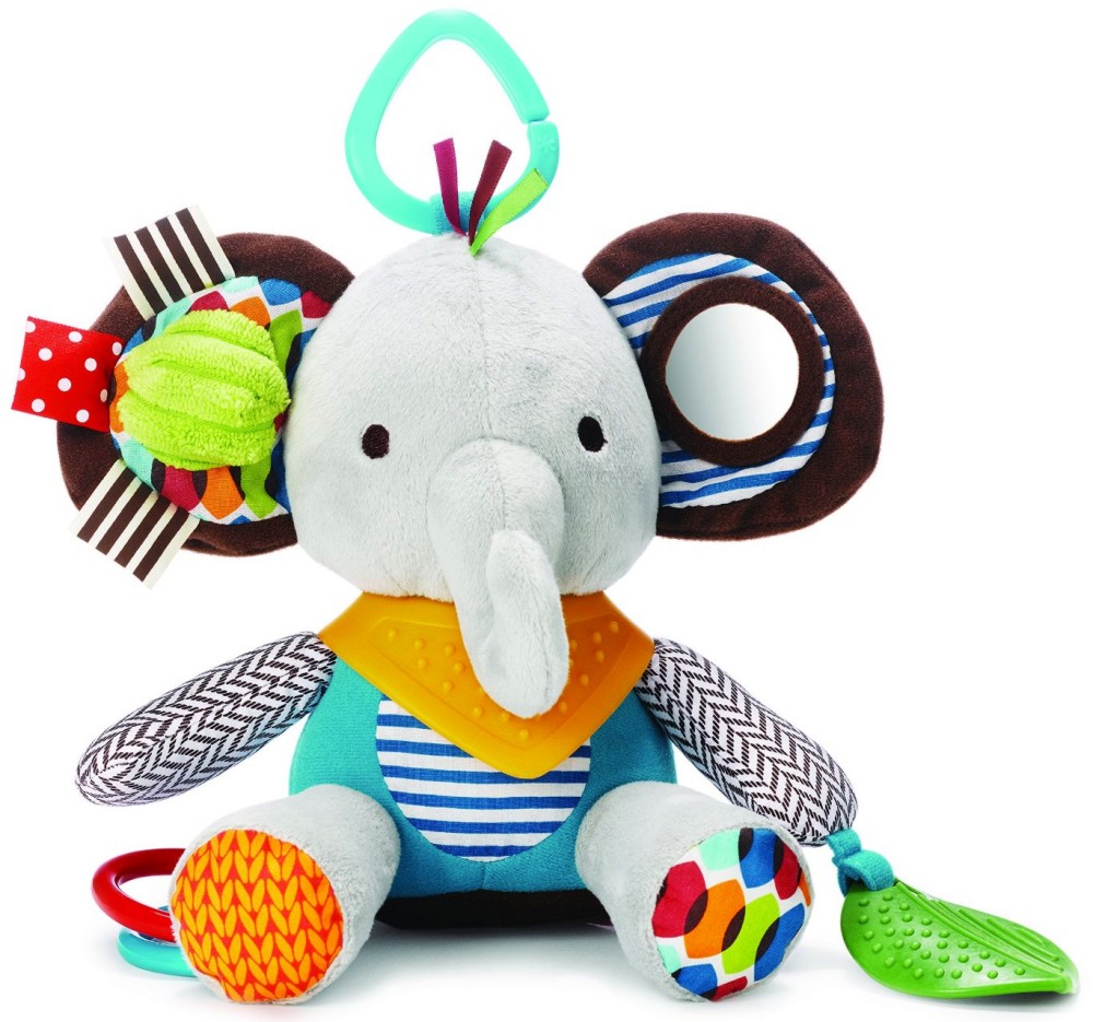 Слонче - Bandana Buddies - Мека играчка за бебешка количка или легло - играчка