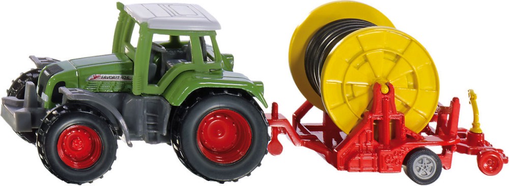 Метален трактор с макара за напояване Siku Fendt - От серията Super: Agriculture - играчка