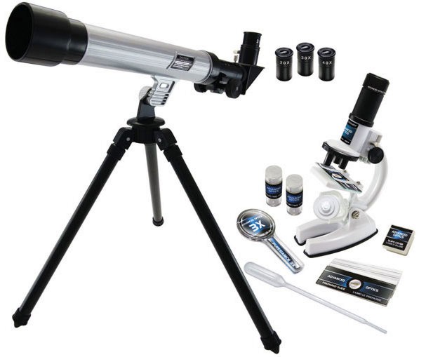 Микроскоп и телескоп - Детски изследователски комплект - играчка